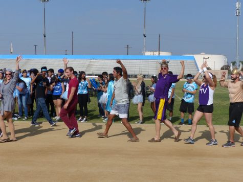 Arroyo teachers transform into high school students from around the district to compete in Olympic events.